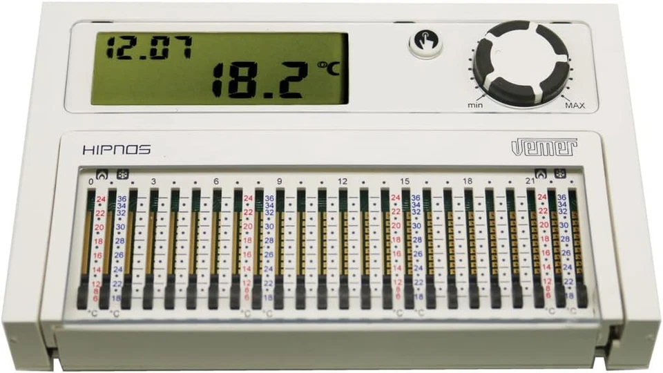 Cronotermostato a Cursori Hipnos Giornaliero Da Parete a Batterie - Immagine 4 di 4