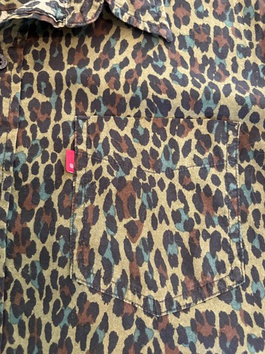 LEVI'S One Pocket s/s Hemd - camo olivgrün Gepard Knopfleiste Gr. XL - Bild 5 von 7