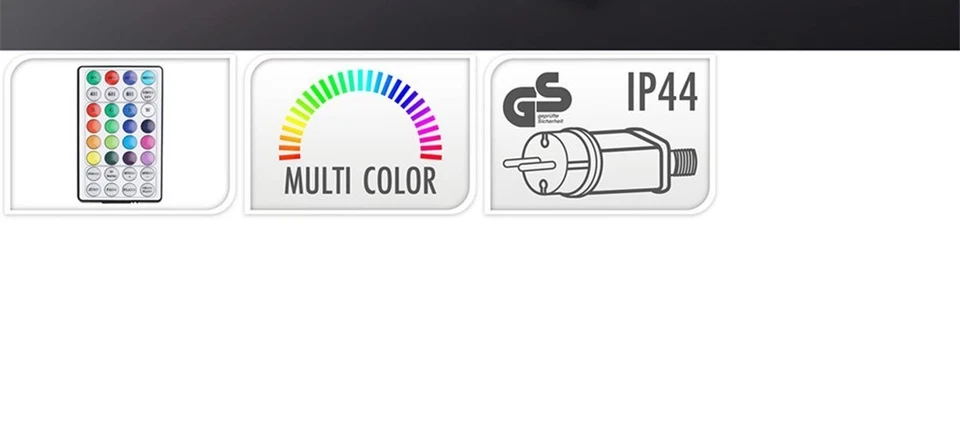 LED Lichterkette Timer Weihnachten Fernbedienung außen Garten Party RGB 48-396 - Bild 2 von 2