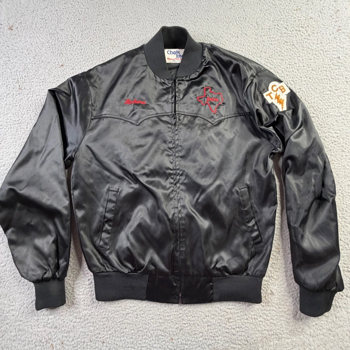 Bomber/Harrington Black 1990s Vintage Outerwear Coats & Jackets