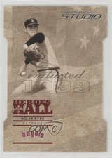 2005 Donruss Studio Heroes of the Hall Die-Cut /75 Nolan Ryan #HH-9 HOF