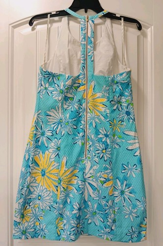 Mini Abito Lily Pulitzer Grigio Blu Margherita Floreale 2 Estate - Foto 4 di 13