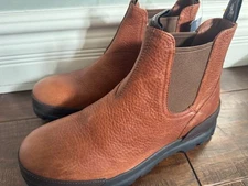 NEW POLO Ralph Lauren Men's Oslo Leather Chelsea Brown Winter Boots Size 10.5