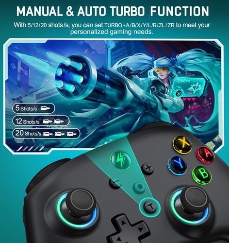 Wireless Pro Controller For Nintendo Switch/Switch OLED Gamepad Joystick Remote - Afbeelding 5 van 7