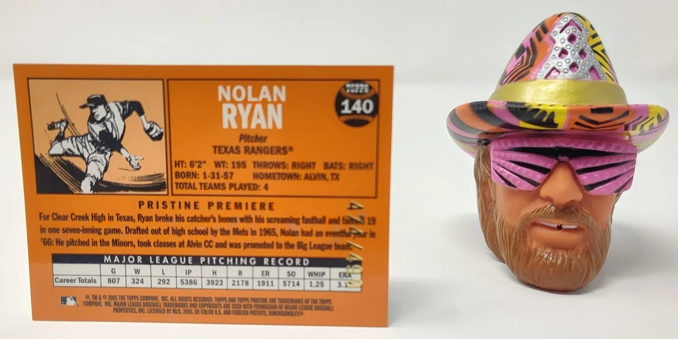 Nolan Ryan 🔥⚾ 2005 Topps Pristine Legends The Early Years SP 474/499 NM #140 - Image 2 of 3