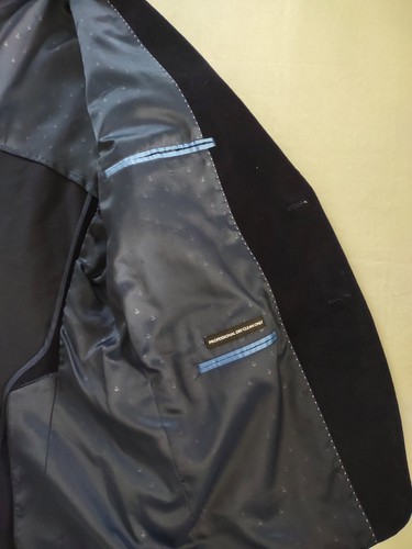 Tommy Hilfiger Mens Size 43R Sport Coat Velour Suede Austin Powers Regencycore - Imagen 7 de 17