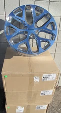 22" NEW 1500 RAM 6 LUG FACTORY SPEC CHROME WHEELS RIMS 5668 SET OF 4