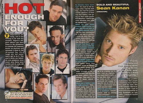 Soap Opera Digest July 29, 2003 SEXIEST MEN-SEAN KANAN-GRAYSON MCCOUCH-PASSIONS - Picture 4 of 5