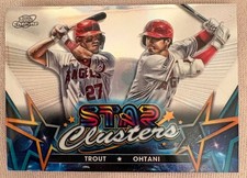 Topps Chrome STAR Clusters Shohei Ohtani Mike Trout 1a