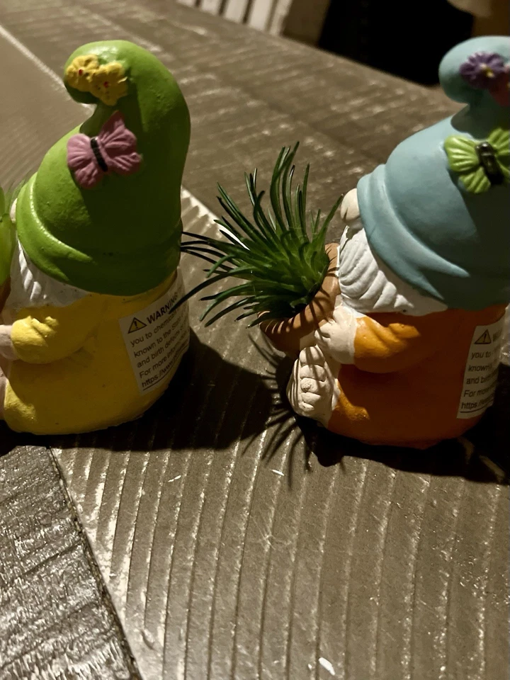 Набор фигурок гномов If Two W искусственное растение для декора лотка 4 дюйма в любое время весна - Изображение 3 из 4