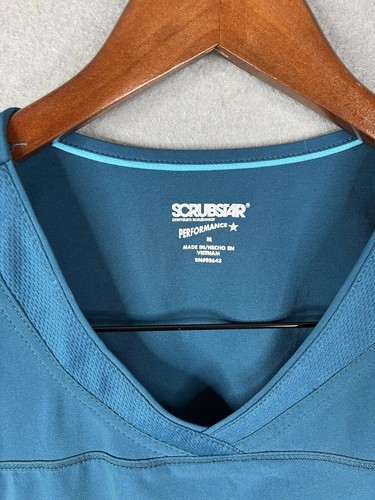 Scrubstar Performance Women's Short Sleeve V-Neck Medical Worker Top Size M - Picture 4 of 5