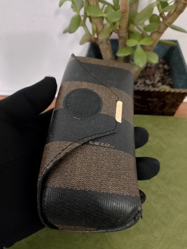 Fendi Occhiali Gafas de sol Estuche a rayas De colección Hecho en Italia RARO - Imagen 10 de 12
