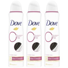 Dove Invisible Zinc Complex 2x Action Deodorant Body Spray, 150ml Pack of 3 