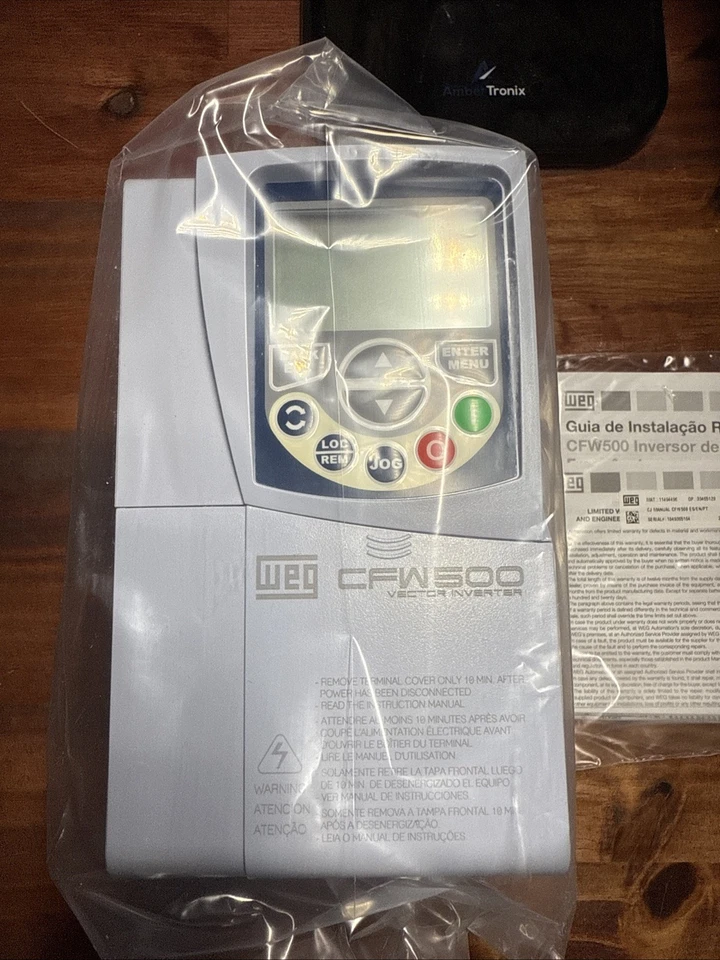 WEG AC VARIABLE FREQUENCY DRIVE CFW500B10P0T4DB20 and CFW500-KN1B Protection kit - Image 2 of 4