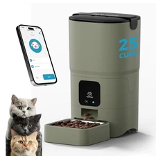 Automatic Cat Feeder Upgrade, Smart Cat Feeder 6L - APP/Alexa Control, Dual P...