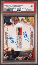 2024 Bowman Chrome Jackson Chourio / Jaison Chourio Dual Auto /99 PSA 9