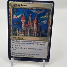 MTG Starting Town FOIL Playtest Card Magic NM COMMANDER EDH
