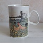 Dunoon Pennine Chicken Mug Stoneware H 10.5cm Rooster Farm Jack Dadd Scotland