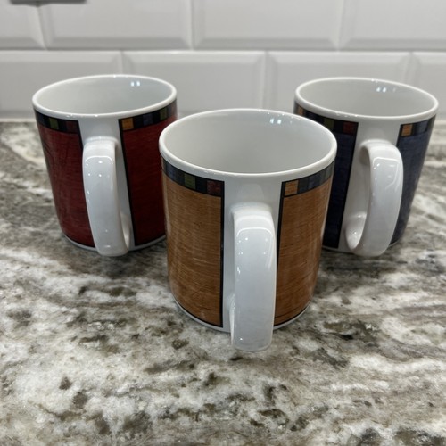 Sakura Country Quartet Warren Kimble Brandon House Rooster Mugs Cups Set of 3 - Picture 6 of 6