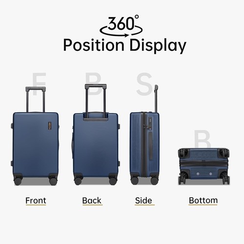 Handgepäck TSA Airline zugelassen Koffer Handgepäck (20 Zoll) weiß - Bild 6 von 12