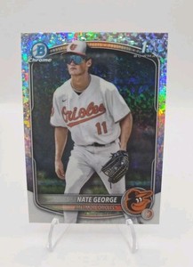 Nate George 2025 Bowman Chrome - 1st Mini Diamond Refractor SP #BCP-184 Orioles
