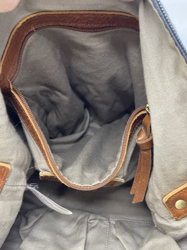 Borsa a tracolla Sundance Catalog Annbaglish verde pelle scamosciata grezza borchie - Foto 9 di 16