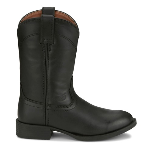 Justin Boots Blain Round Toe Roper  Womens Black Casual Boots SE7700