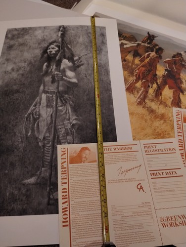 Howard Terpning Two Prints ART WESTERN NATIVE AMERICAN Indian COA Award Winning - Picture 4 of 13