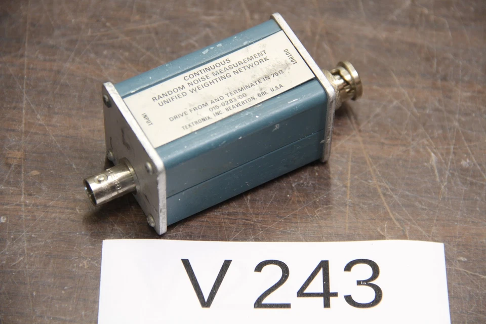 TEKTRONIX 015-0283-00 CONTINUOUS RANDOM NOISE MEASUREMENT ... NETWORK # V243 - Photo 1/1