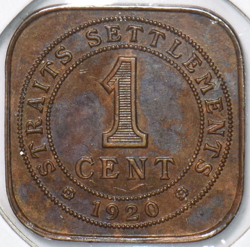 Straits Settlements 1920 Cent 291006 combine shipping - Picture 2 of 2
