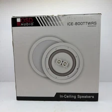 OSD 8" 150W Weather-Resistant Dual Tweeter Stereo In-Ceiling Speaker, Single NIB