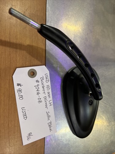 Espejo retrovisor Harley Davidson LH Buckshot negro satinado #92416-08 fabricante original - Imagen 5 de 6