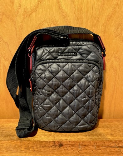 ECHT MZ WALLACE Metro gesteppte Nylon Umhängetasche Handtasche TOP