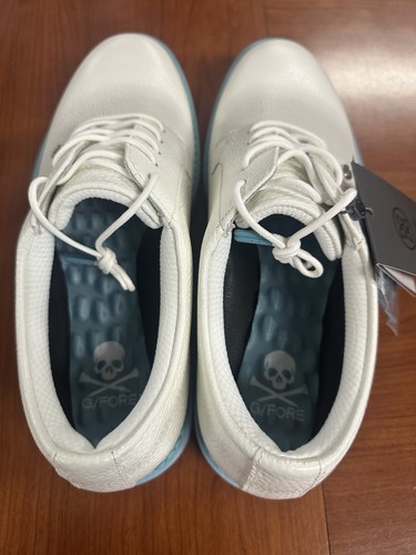 Zapato de golf para hombre G/FORE GALLIVANTER camuflado G4MF23EF02 blanco como la nieve azul elige la talla - Imagen 5 de 10