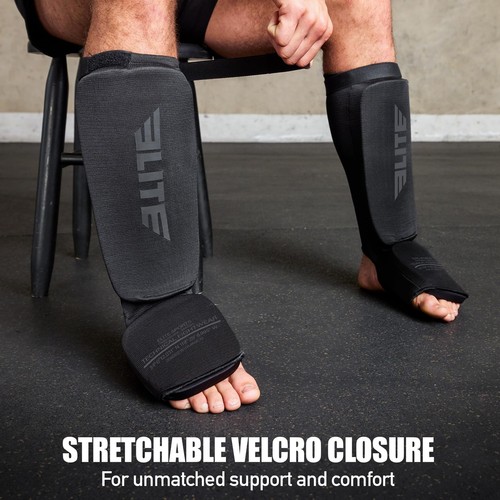 MMA Shin Pads for Muay Thai and Kickboxing, Protective Shin Guards with Inste... - Picture 5 of 6