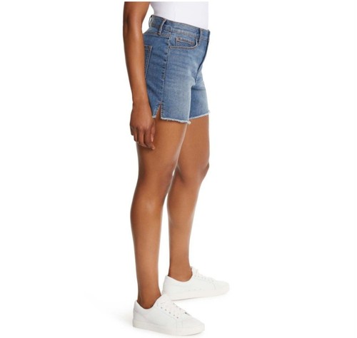 Jessica Simpson Women's High Rise Relaxed Fit Side Slit Short Denim SIZE 8 - Picture 3 of 10