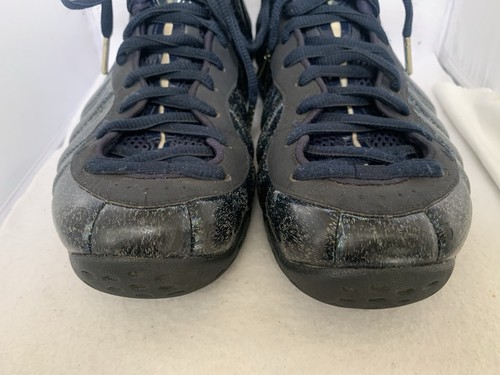 Nike Air Foamposite One Glitter Obsidian Blue Black AA3963-400 YTH Sz 6 - Picture 7 of 14