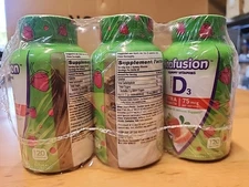 3 Pack Vitafusion D3 Extra Strength Gummy Vitamins Dietary Supplement, 05/25