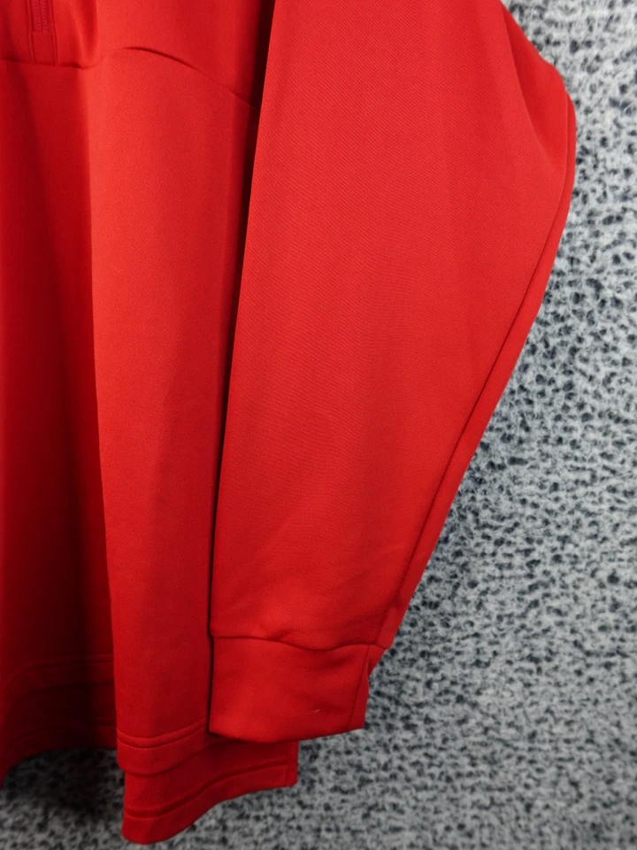 Moletom Adidas Portland Rose Festival masculino XL vermelho 1/4 zíper pulôver novo com etiquetas - Imagem 4 de 4