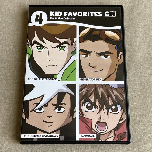 Ben 10 Alien Force / Generator Rex / Secret Saturdays / Bakugan (DVD 4-Disc) + - Picture 1 of 11