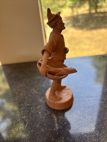 Vintage Lot Of 3 Terracotta Figurines Signed Catania O.Vel. Porto Italy - Picture 18 of 24