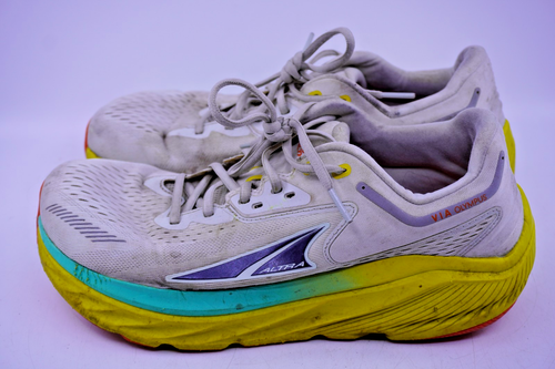 Altra Via Olympus Mens Sz 10.5 Max Cushion Road Running Shoes White Yellow - Picture 3 of 7