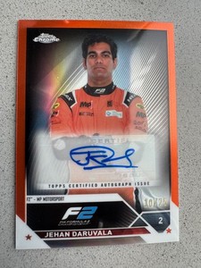 2023 - Topps Chrome F1 - Jehan Daruvala - Autograph - Orange 10/25 CAC-JDI