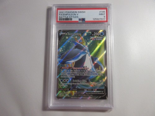 PSA 9 Empoleon V Full Art Battle Styles Pokemon Card