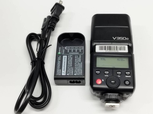 Godox V350C TTL Flash for Canon with Battery & Charger Excellent Working JAPAN - Picture 1 of 9