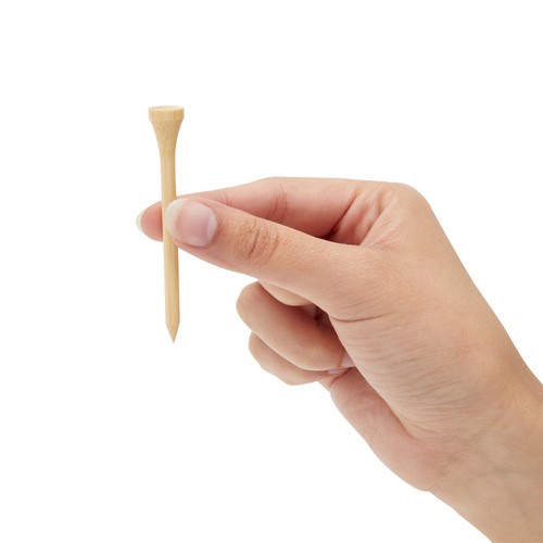 300 Pack Bamboo Golf Tees in Bulk (2 3/4 inch, Natural Wood Color) - Picture 6 of 10
