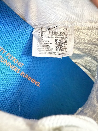 Nike React Infinity Run Flyknit 3 weiß blau rot Herren Größe 12 Laufschuhe - Bild 11 von 11