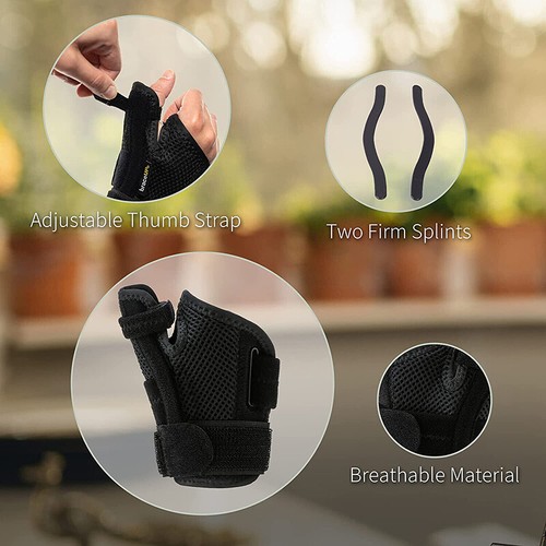 Wrist Thumb Splint-Thumb Spica Support Arthritis Brace for Pain Sprains Strains - Picture 7 of 17