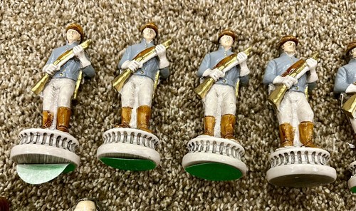 Piezas de ajedrez talladas a mano Nigri Made N Italy EE. UU. Temática de la Guerra Civil El Sur - Imagen 3 de 11