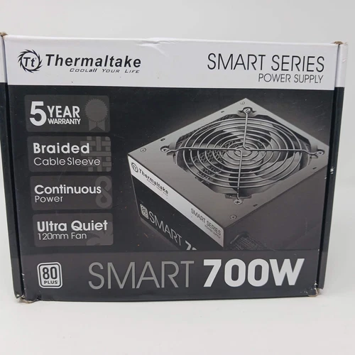 New Thermaltake Smart 700W PSSPD0700NPCWUSW 80 Plus 700W Power Supply
